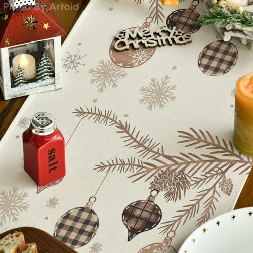 Artoid Mode Deer Merry Christmas Table Runner 13 x 108 Inch