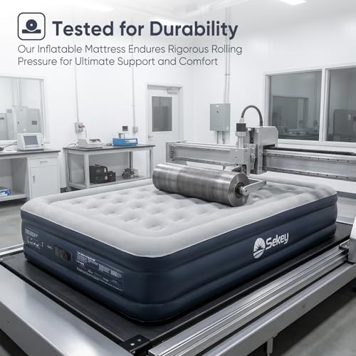 Full Air Mattress with Built-In Pump - 16 Raised Inflatable Guest Bed