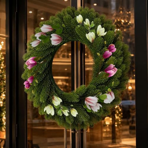 Cosybeau 9Pcs Magnolia Artificial Flower Branch Stems – Mixed Magnolia for Christmas Decor (variation: Magnolia Mixed 9)