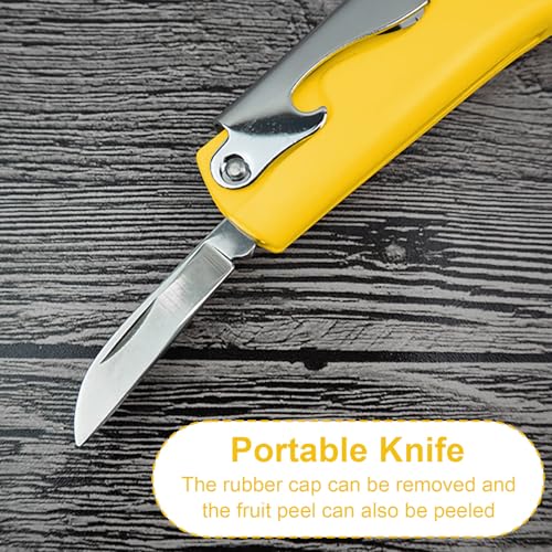 Yellow 2 Pack Stainless Steel 4-in-1 Lever Corkscrew Wine Bottle Opener
