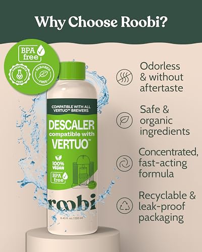 Coffee Machine Descaling Solution, Plant-Based Cleaner - 2 Pack