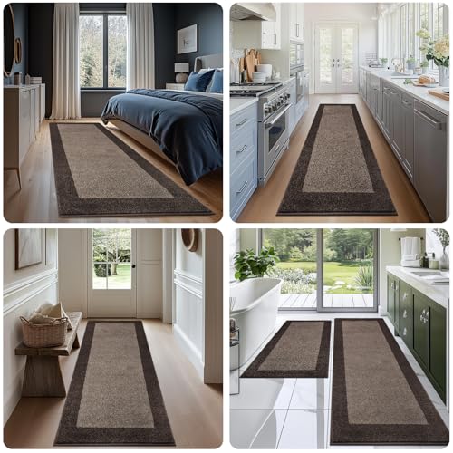 Non-Slip Kitchen Rug 24" x 36" - Washable Absorbent Floor Mat