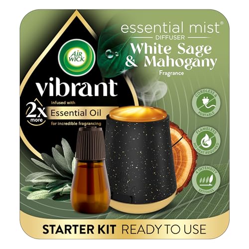 Essential Oil Mist Diffuser Starter Kit - White Sage & Mahogany