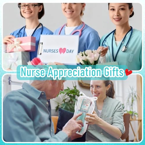 Sieral Glitter Nurse Appreciation Gifts 12oz Tumbler Set with Pen & Ornament