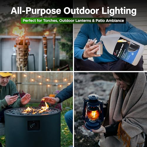 Eucalyptus Tiki Torch Fuel - Clean Burn & Smokeless Lamp Oil (1 Gallon)
