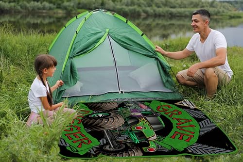 Monster Jam Grave Digger Travel Throw Blanket 40x50in Soft Microfiber Kids