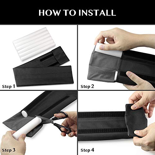 Adjustable Twin Door Draft Stopper (30"-36") - Waterproof Noise Blocker