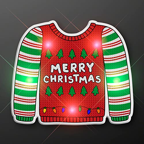 Christmas LED Lapel Pins Set of 25 - Holiday Party & Decoration Accessories
