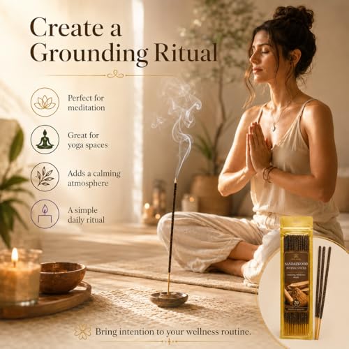 Natural Incense Sticks Set - 80 Pack of 4 Scents for Meditation and Yoga