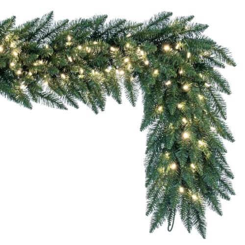 Vickerman 9 ft Camdon Fir Prelit Garland with 200 Warm White LEDs