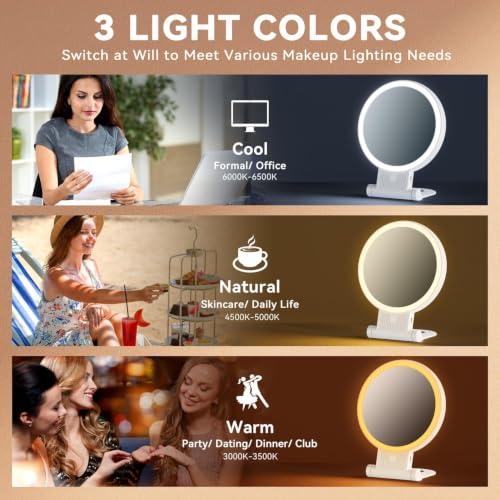 Auxmir 30X/1X Makeup Magnifying Mirror with Light, BM-2403