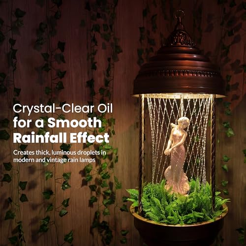 Premium Rain Lamp Oil - 32 oz Clear & Odorless Drakeol 35 Mineral Oil
