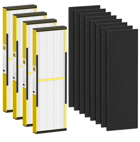 HEPA Air Purifier Filter Replacement Set with Carbon Pre-Filters