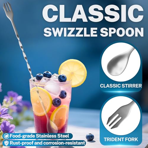 Lemonade Muddler Kit 4-in-1 - Straw Puncher, Lemon Smasher & Cleaning Brush