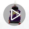 Christopher Radko Handcrafted European Glass Christmas Tree Ornament - Santa & Game Master Design