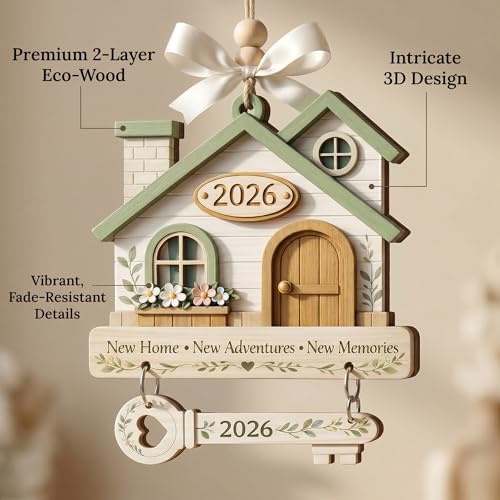 2026 Home Sweet Home Ornament, Housewarming Gift for First Home