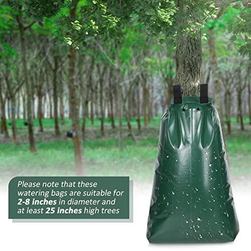 20 Gallon Slow Release Tree Watering Bags (20 Pack) - Reusable PVC Drip System