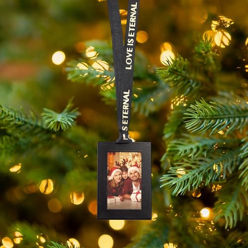 20 Pack Black Hanging Mini Picture Frames for Xmas Tree Wall Decor
