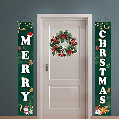 12-Inch Christmas Wreath with Berries and Floral Rustic Front Door Decor