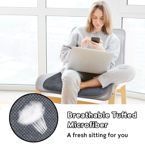 U-Shaped Foam Dining Chair Cushions, Non-Slip Kitchen Seat Pads 17x15