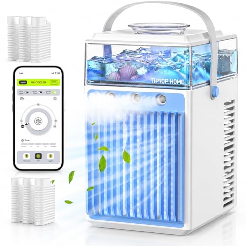 Portable Air Conditioner 5-in-1 Mini Fan with App Control and Water Tank