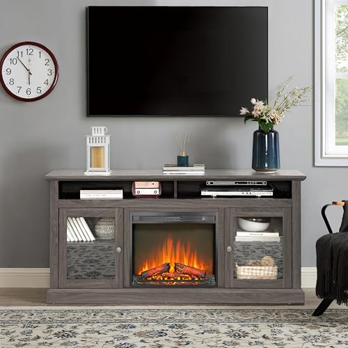 23-Inch Electric Fireplace Insert with Heater and Remote Control
