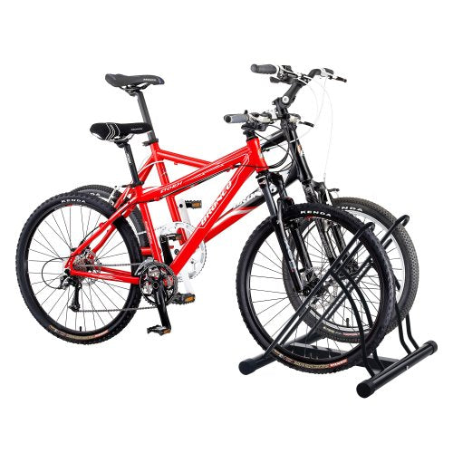 Dual Bike Rack Stand – Heavy Duty Steel Indoor & Outdoor Bicycle Storage
