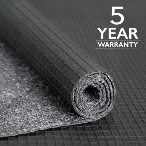 Non-Slip Felt and Rubber Rug Pad - 12x15 Low Profile Area Rug Mat