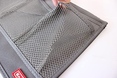 Bedside Caddy Storage Organizer with Pockets for Remote Phones Magazines