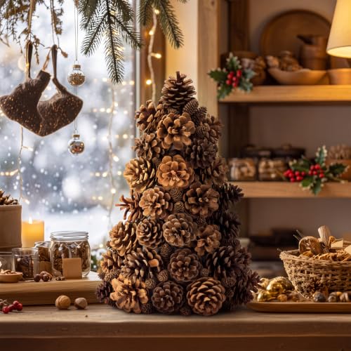 Christmas Pinecone Tree DIY Craft Kit for Holiday Decor