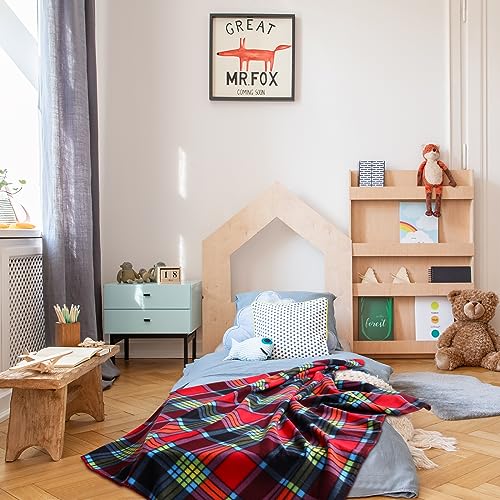Newwiee 15Pcs Buffalo Plaid Christmas Throw Blankets 50 x 60 in Soft Plush