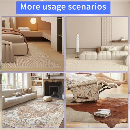 8x10 Ft Thick Felt Rug Pad for Hardwood Floors - Cushioned Carpet Underlay