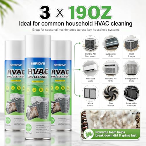 Foaming AC Coil Cleaner Spray 57oz for Evaporators and Condensers