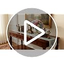 HeMiaor 13x120-Inch Blue Long Embroidered Table Runner with Tassels - Luxury Retro Decor