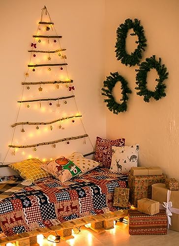 Brightown 12 Pack 7ft Battery Operated LED Fairy Lights Warm White