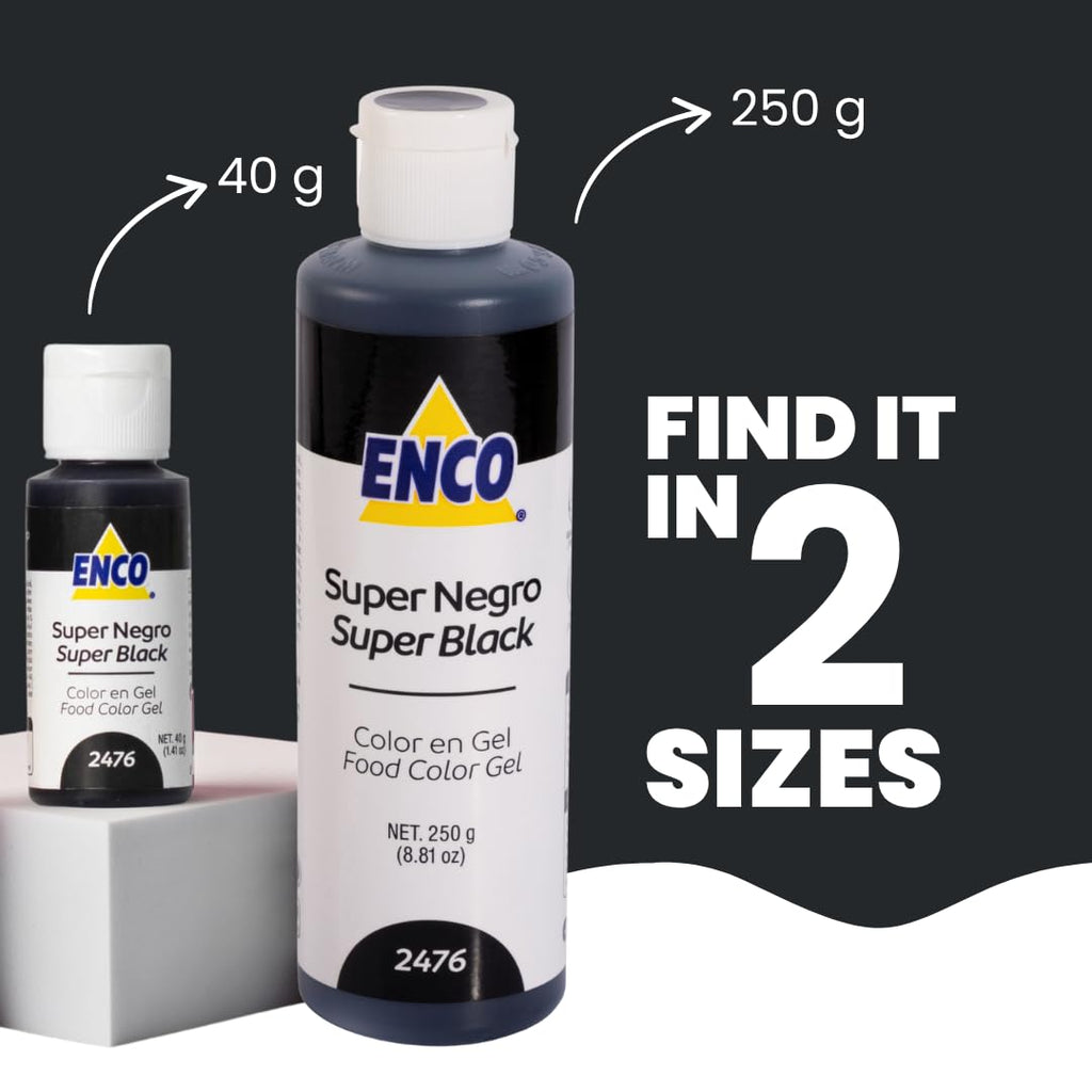 ENCO Gel Food Coloring 8.8 oz (Super Black)