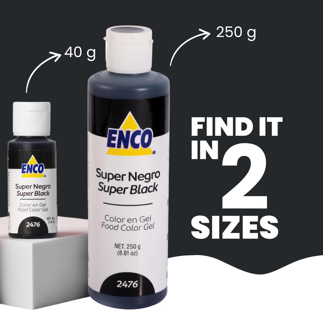 ENCO Gel Food Coloring 8.8 oz (Super Black)