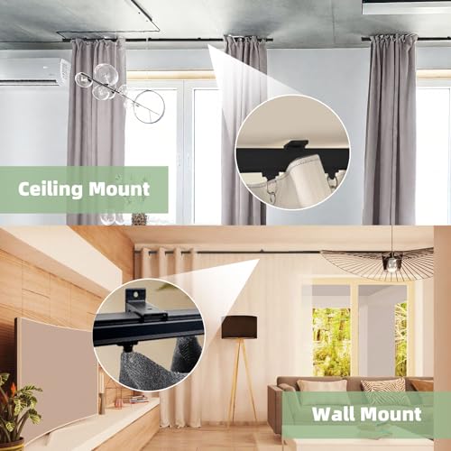 Heavy Duty Aluminum Ceiling Curtain Track System with Soundproof Rails