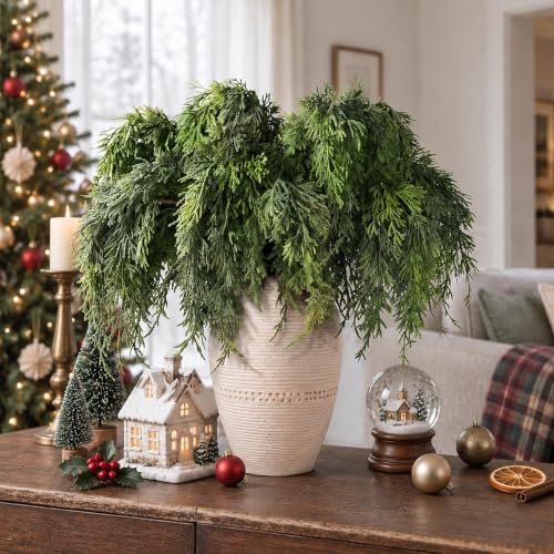 12 Pcs 32" Realistic Cedar Branches for Vase Christmas Decor – GLIDLION