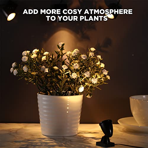 Roowest 4 Packs Mini LED Spot Lights for Christmas Village Display (Variation: THIS listing 4)
