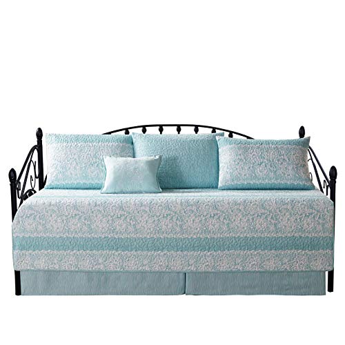 Quilted Microfiber Daybed Cover Set with Shams & Pillow, Teal