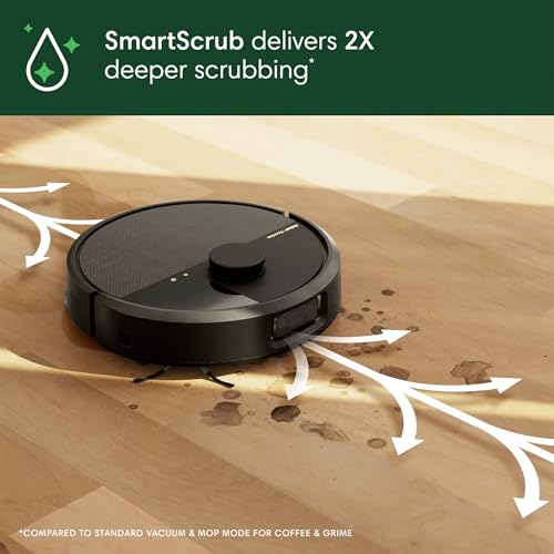 Robot Vacuum & Mop with AutoWash Dock, Heated Drying & Obstacle Avoidance