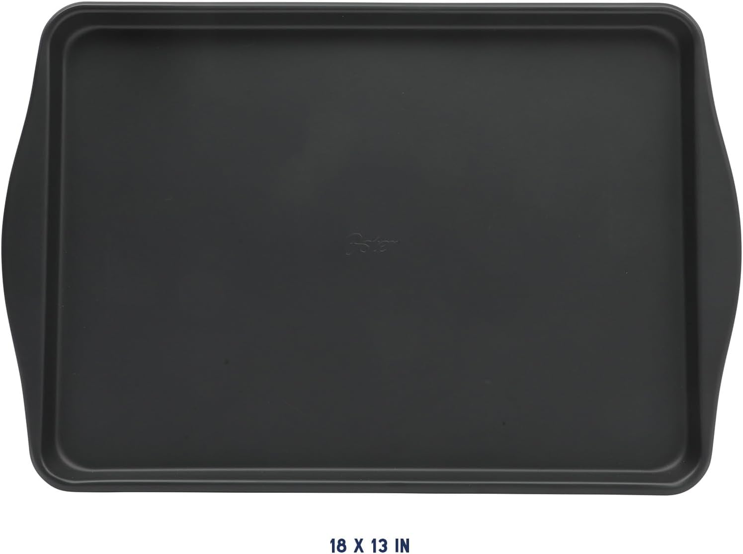 Oster Teston Nonstick Cookie Sheet - 18 x 13 Inch Carbon Steel Baking Pan, PFAS-Free, Warp-Resistant, Matte Black