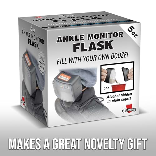 GoPong Ankle Monitor Flask - Hidden 5oz Liquor Disguise Gag Gift
