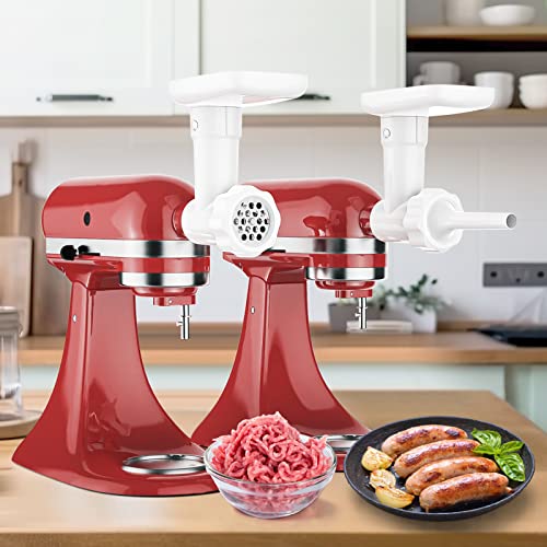 2-in-1 Food Grinder and Vegetable Strainer Attachment for Stand Mixers
