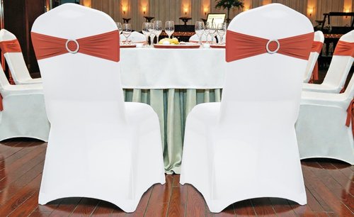 MDS Spandex Chair Sashes - Universal Elastic Stretch Bows with Buckle Slider for Wedding Decor | Terracotta, Pack of 125
