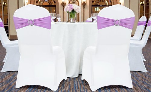 MDS Premium Stretch Spandex Chair Sashes - Pack of 100 Light Purple Covers for Weddings & Events