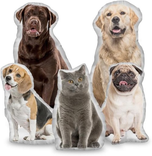 Custom Pet Pillow - Personalized Dog & Cat Face Pillow | Unique Pet Memorial Gift for Animal Lovers