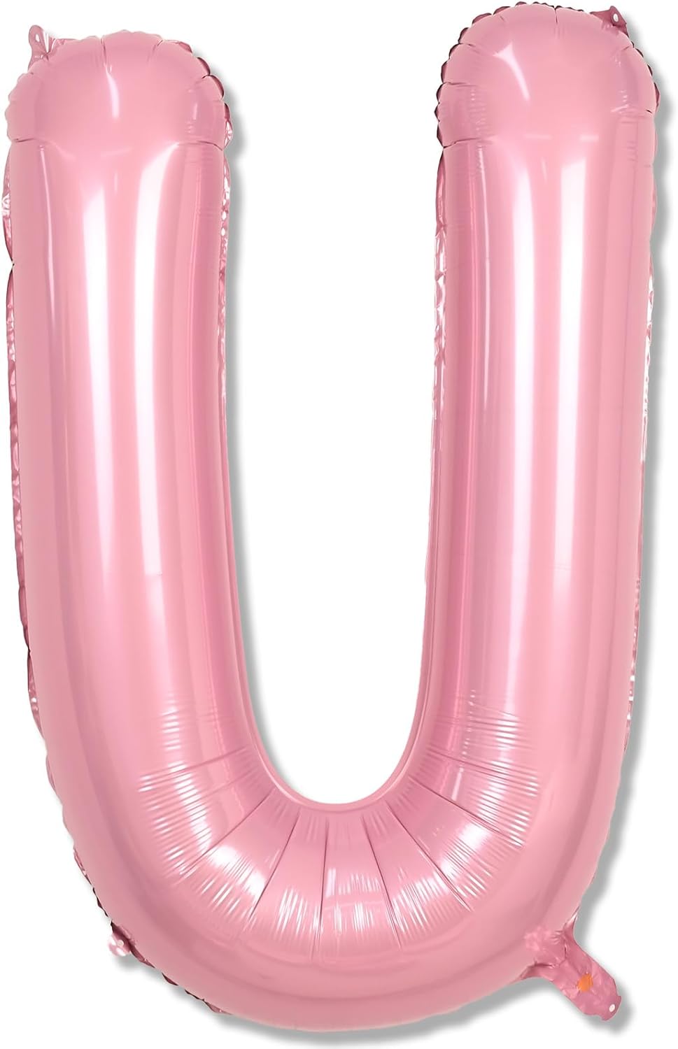 Skiennix 40-Inch Pastel Pink Letter Balloon U - Giant Custom Mylar Foil Balloon for Birthday Parties