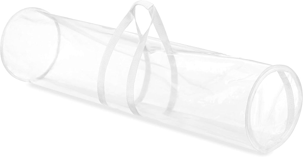 Whitmor Clear Gift Wrap Organizer - Zippered Storage for 25 Rolls | Pack of 6